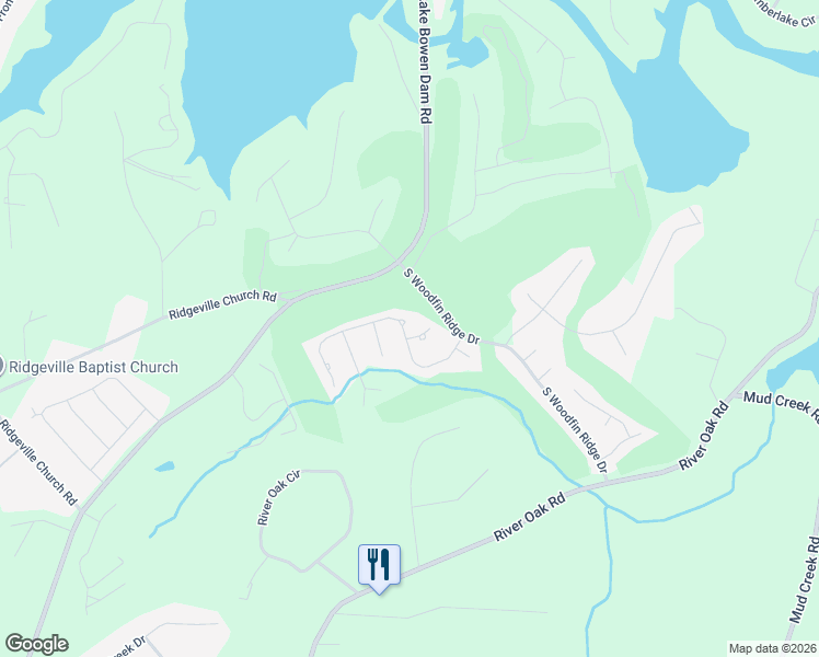 map of restaurants, bars, coffee shops, grocery stores, and more near 444 World Tour Drive in Inman