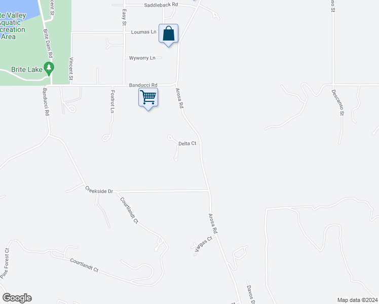 map of restaurants, bars, coffee shops, grocery stores, and more near 19193 Arosa Road in Tehachapi