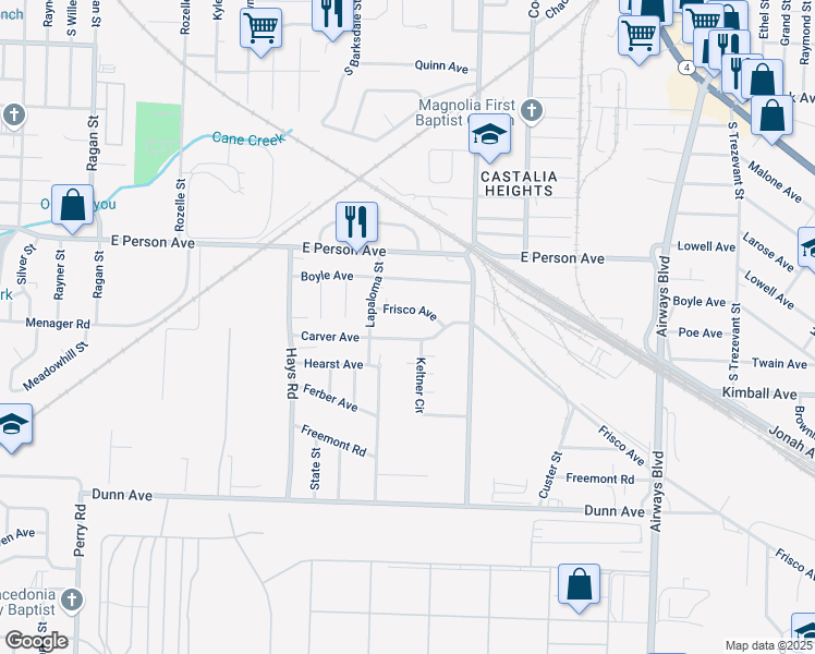 map of restaurants, bars, coffee shops, grocery stores, and more near 1771 Keltner Circle in Memphis