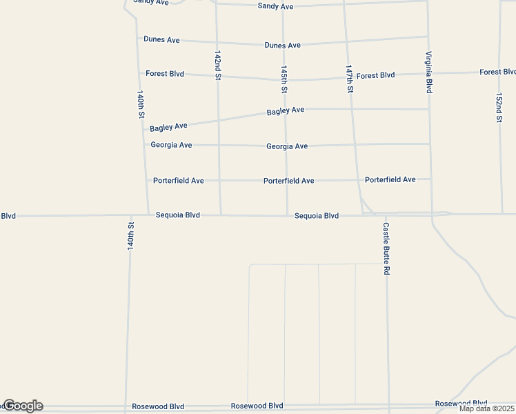 map of restaurants, bars, coffee shops, grocery stores, and more near 145th Street in California City