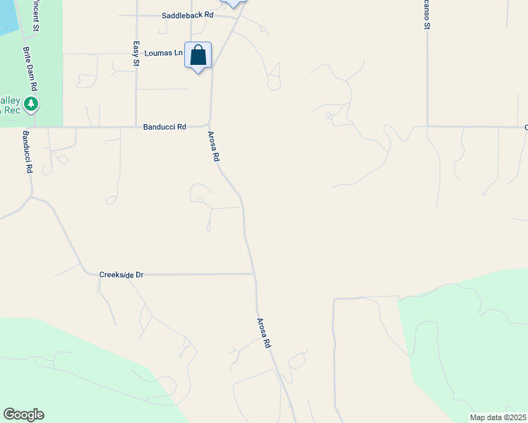 map of restaurants, bars, coffee shops, grocery stores, and more near Arosa Road in Tehachapi