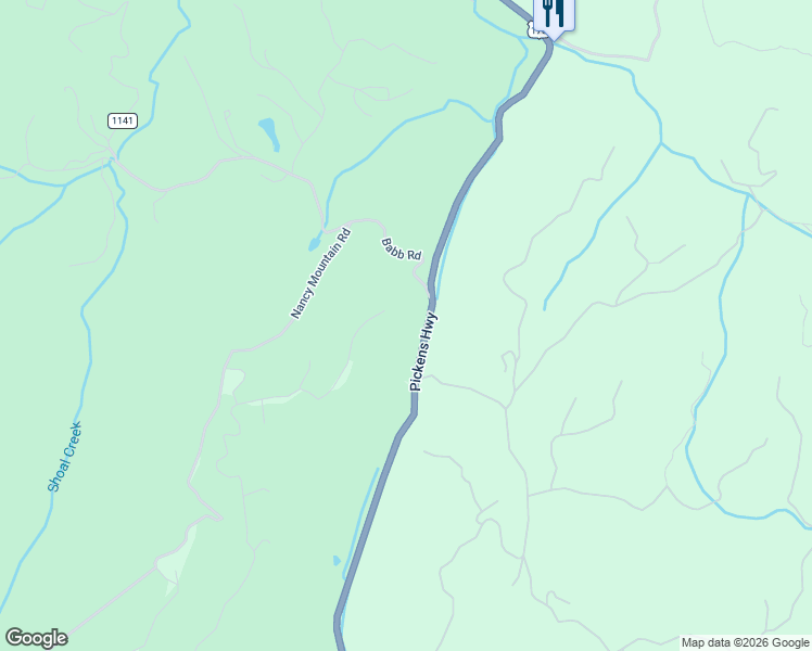 map of restaurants, bars, coffee shops, grocery stores, and more near 5000 Pickens Highway in Rosman