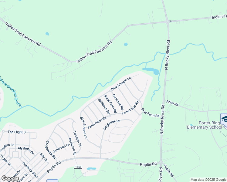 map of restaurants, bars, coffee shops, grocery stores, and more near 1026 Gwinmar Road in Indian Trail