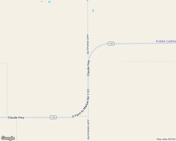 map of restaurants, bars, coffee shops, grocery stores, and more near East Farm to Market Road 1151 in Amarillo