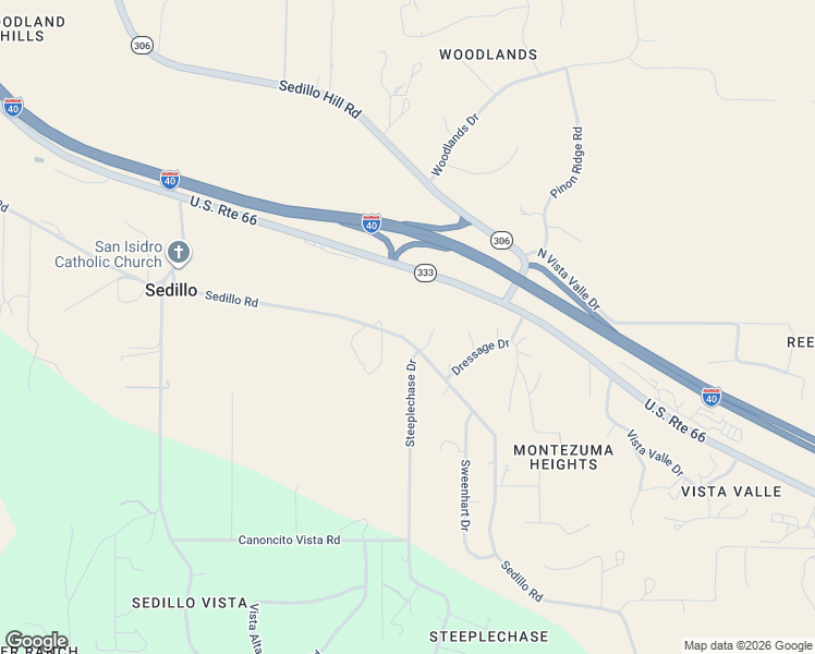 map of restaurants, bars, coffee shops, grocery stores, and more near 295 Sedillo Road in Tijeras