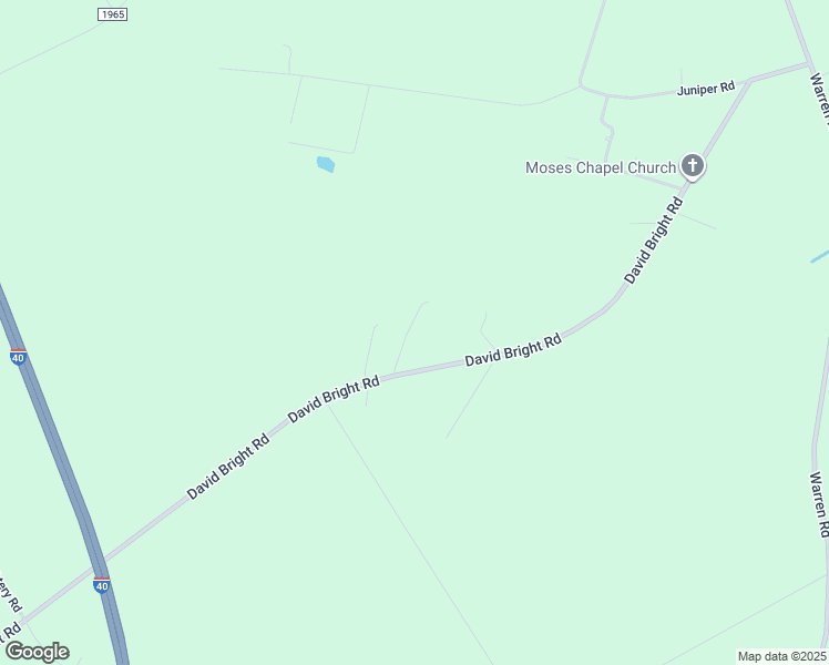 map of restaurants, bars, coffee shops, grocery stores, and more near 126 Oscar Newkirk Lane in Faison