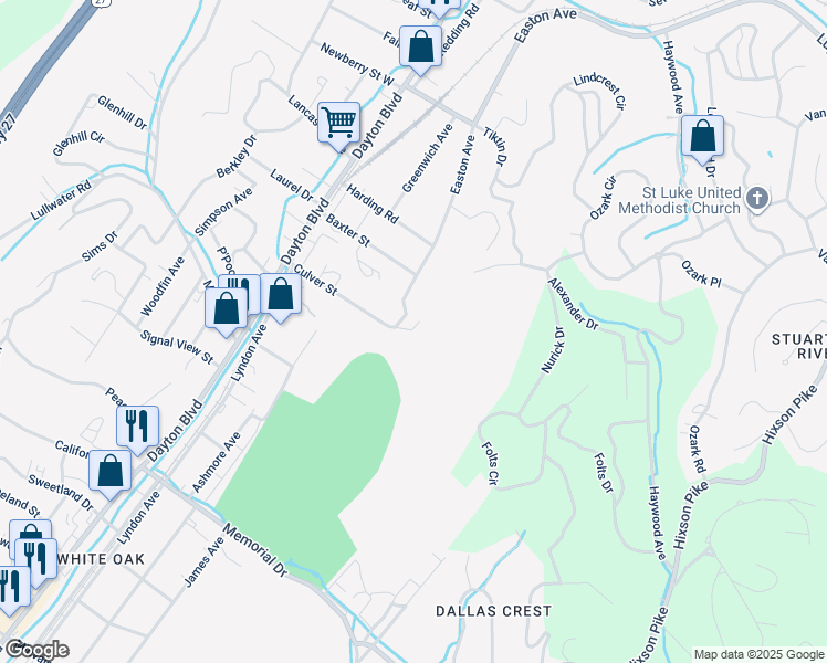 map of restaurants, bars, coffee shops, grocery stores, and more near 220 Culver Street in Chattanooga