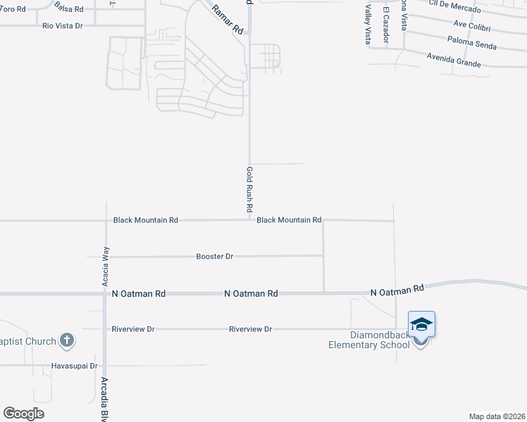 map of restaurants, bars, coffee shops, grocery stores, and more near 2253-2379 Black Mountain Road in Bullhead City