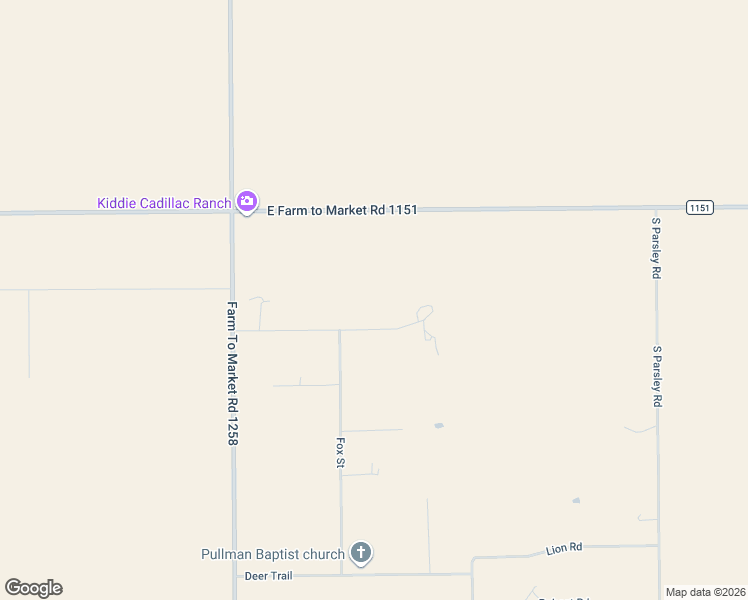 map of restaurants, bars, coffee shops, grocery stores, and more near 11741 Elk Road in Amarillo