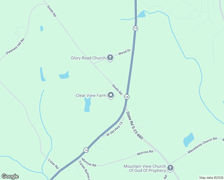 map of restaurants, bars, coffee shops, grocery stores, and more near 109 Smith Road in Landrum