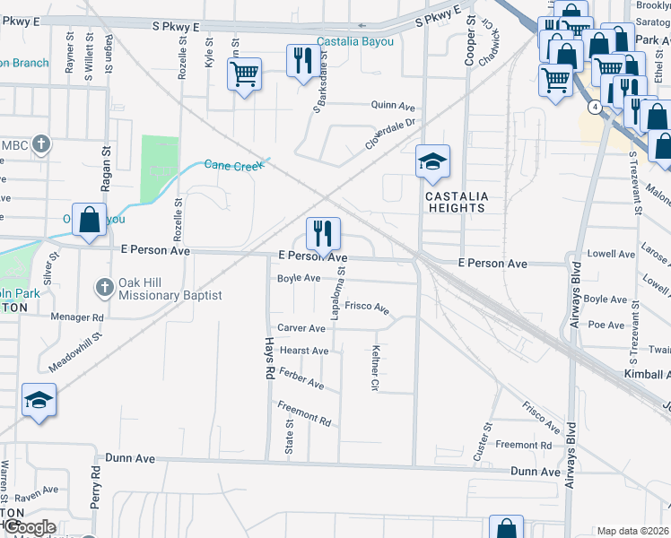 map of restaurants, bars, coffee shops, grocery stores, and more near in Memphis