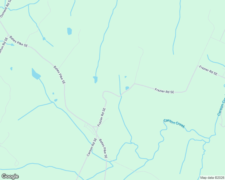 map of restaurants, bars, coffee shops, grocery stores, and more near 303 Frazier Rd SE in Bradley