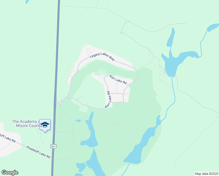 map of restaurants, bars, coffee shops, grocery stores, and more near 386 Kerr Lake Road in Aberdeen