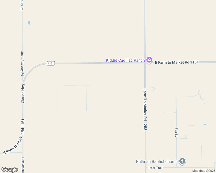 map of restaurants, bars, coffee shops, grocery stores, and more near East Farm to Market Road 1151 in Amarillo
