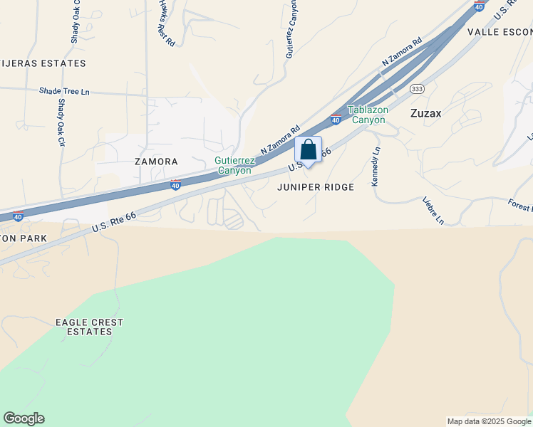 map of restaurants, bars, coffee shops, grocery stores, and more near 782 New Mexico 333 in Tijeras