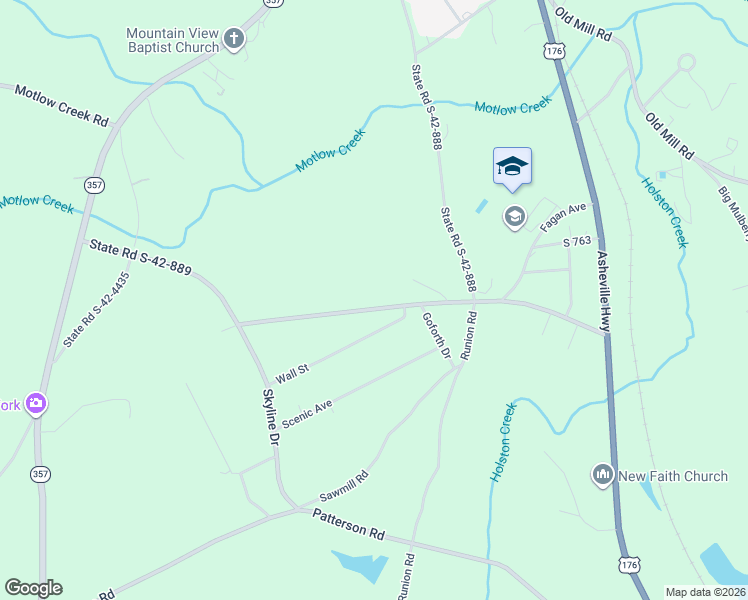 map of restaurants, bars, coffee shops, grocery stores, and more near 644 State Road S-42-889 in Campobello