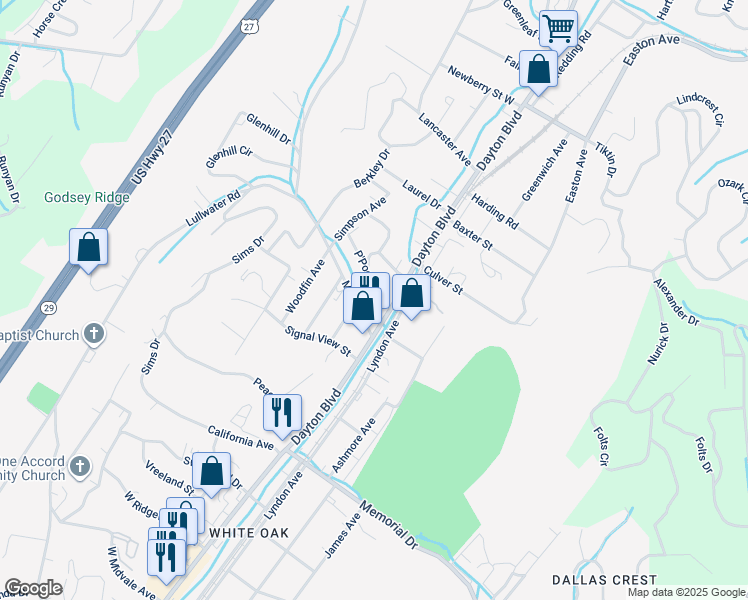 map of restaurants, bars, coffee shops, grocery stores, and more near 109 P'Poole Avenue in Red Bank