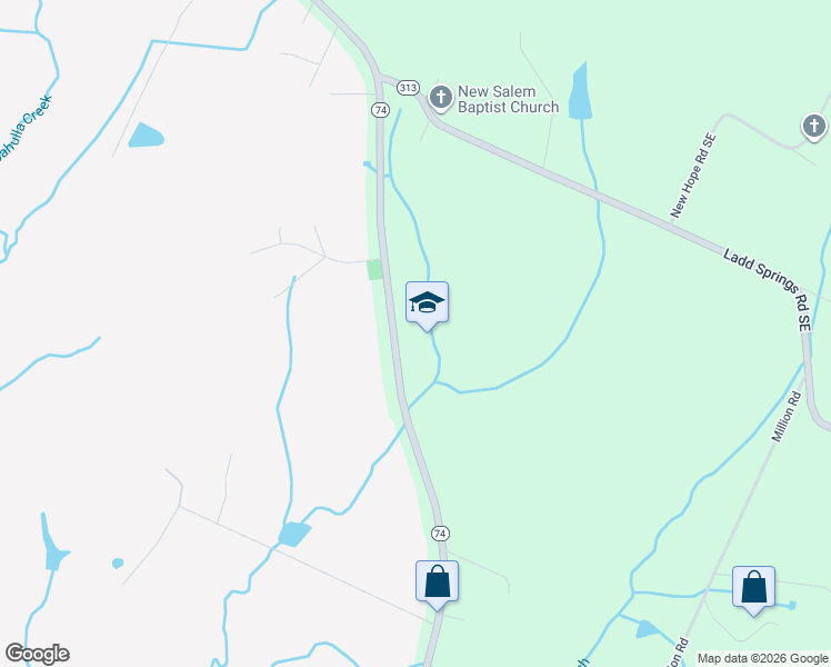 map of restaurants, bars, coffee shops, grocery stores, and more near 3701 Spring Place Road Southeast in Cleveland