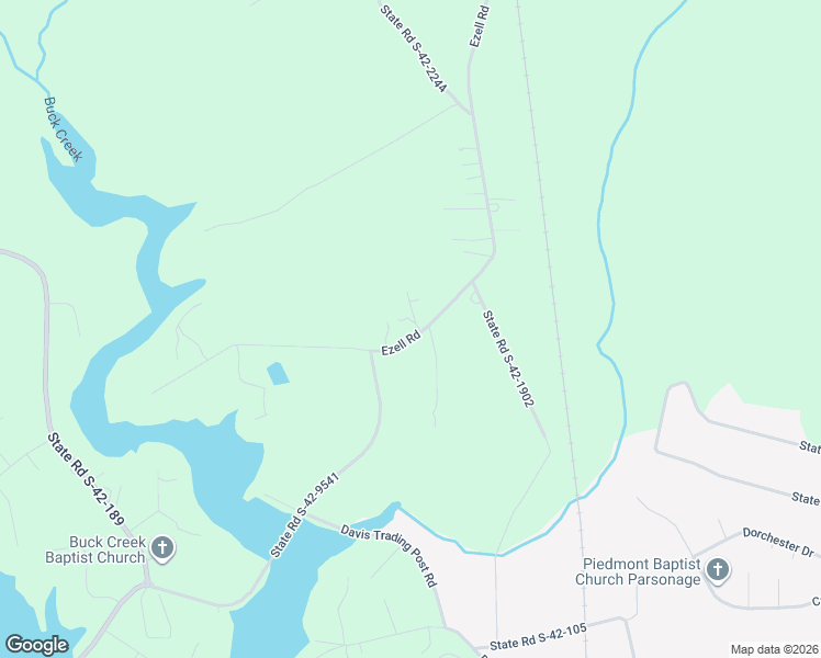 map of restaurants, bars, coffee shops, grocery stores, and more near 1736 Ezell Road in Chesnee