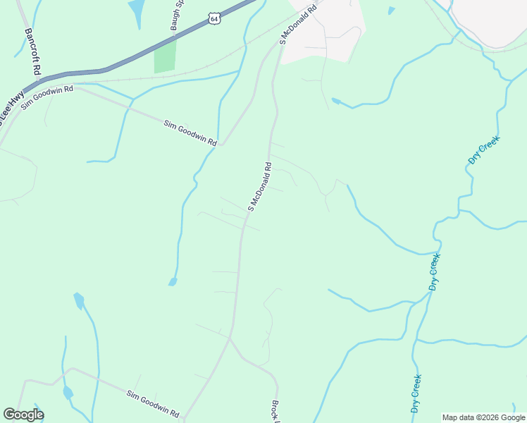 map of restaurants, bars, coffee shops, grocery stores, and more near 667 South Mc Donald Road in McDonald