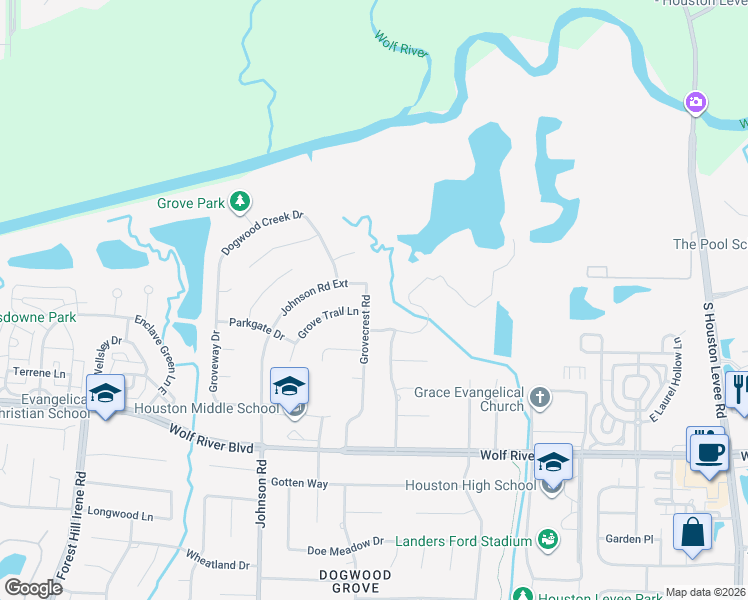 map of restaurants, bars, coffee shops, grocery stores, and more near 9540 Hedgeview Lane in Germantown