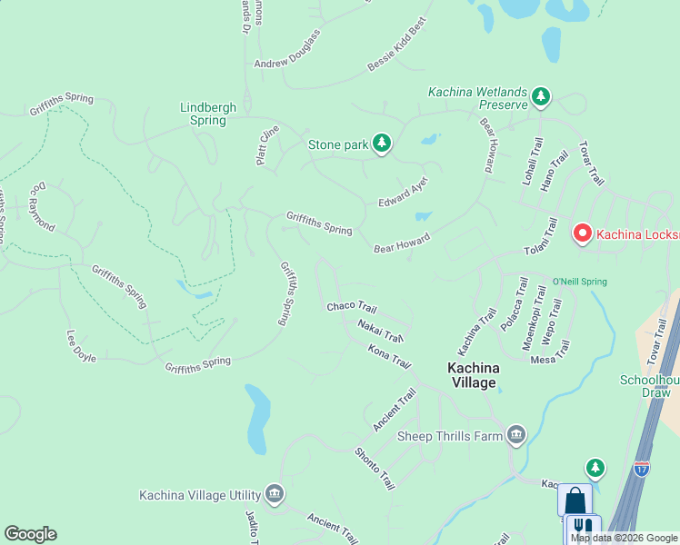 map of restaurants, bars, coffee shops, grocery stores, and more near 2 Arido Ovi in Flagstaff