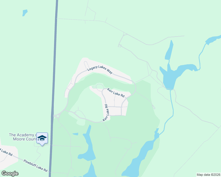 map of restaurants, bars, coffee shops, grocery stores, and more near 471 Kerr Lake Road in Aberdeen