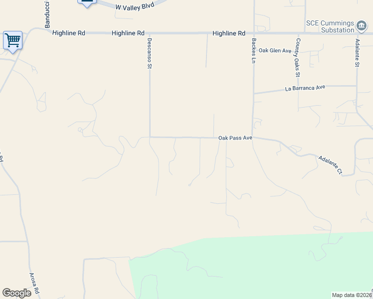 map of restaurants, bars, coffee shops, grocery stores, and more near 19465 Marquita Court in Tehachapi