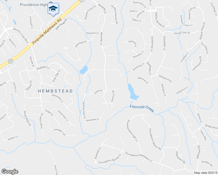 map of restaurants, bars, coffee shops, grocery stores, and more near 1324 Home Place in Matthews