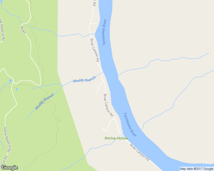 map of restaurants, bars, coffee shops, grocery stores, and more near 19100 River Canyon Road in Chattanooga