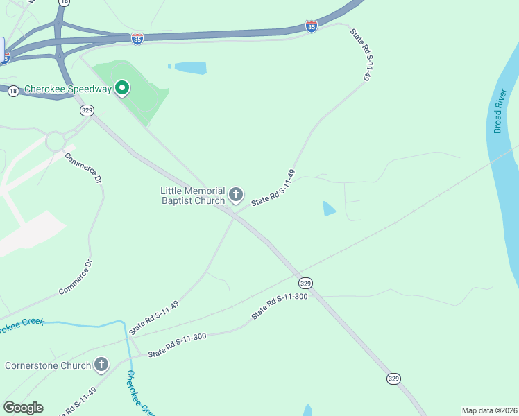 map of restaurants, bars, coffee shops, grocery stores, and more near 324 Gaffney Ferry Rd in Gaffney