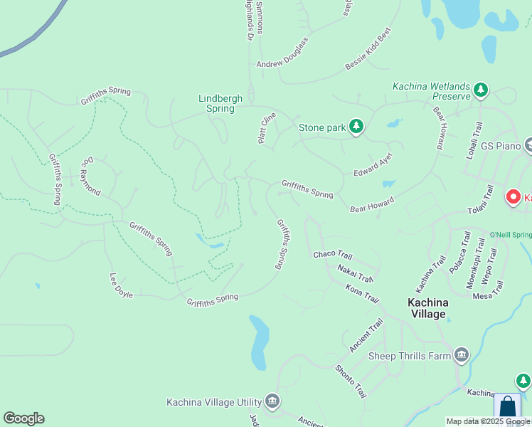 map of restaurants, bars, coffee shops, grocery stores, and more near 247 Griffiths Spring in Flagstaff