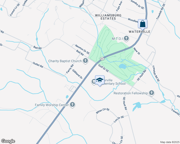 map of restaurants, bars, coffee shops, grocery stores, and more near 3993 Dalton Pike in Cleveland