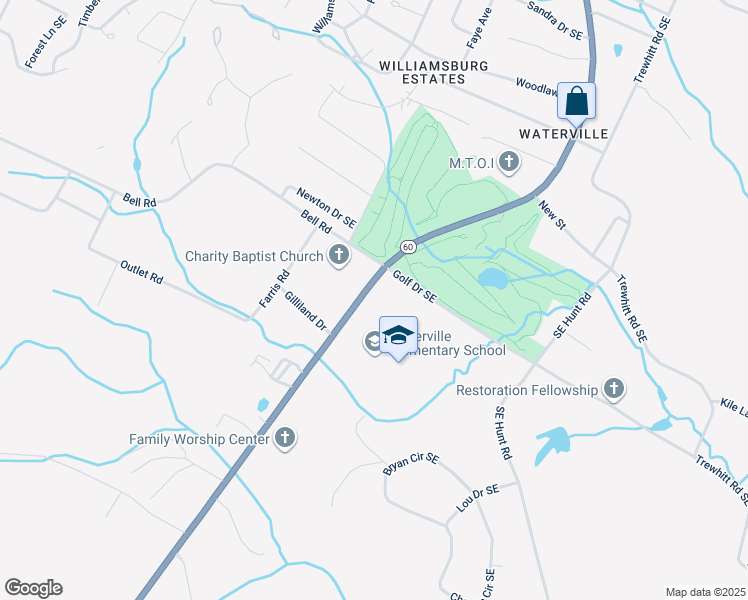 map of restaurants, bars, coffee shops, grocery stores, and more near 3993 Dalton Pike in Cleveland