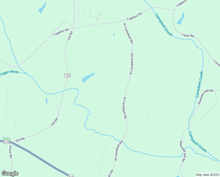 map of restaurants, bars, coffee shops, grocery stores, and more near 32649 N Campbell Rd in Landrum