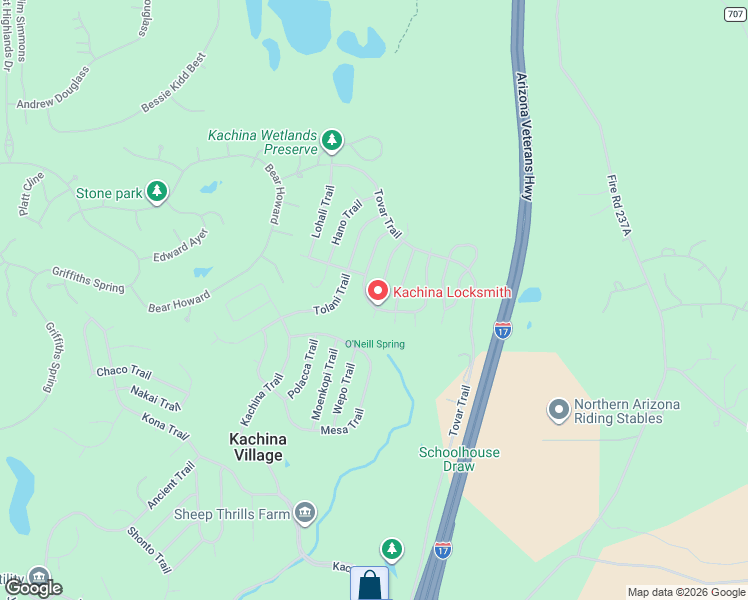 map of restaurants, bars, coffee shops, grocery stores, and more near 1105 Keams Canyon Trail in Flagstaff