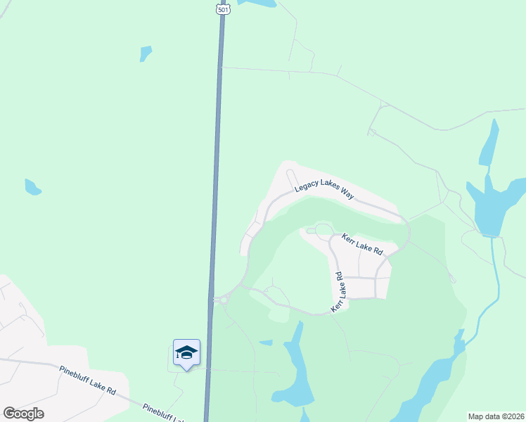 map of restaurants, bars, coffee shops, grocery stores, and more near 259 Legacy Lakes Way in Aberdeen