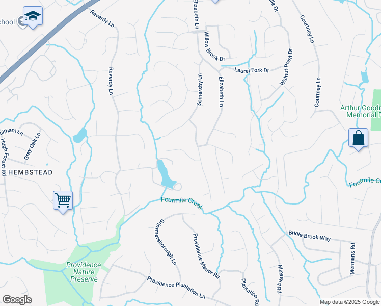 map of restaurants, bars, coffee shops, grocery stores, and more near 500 Stanhope Lane in Matthews