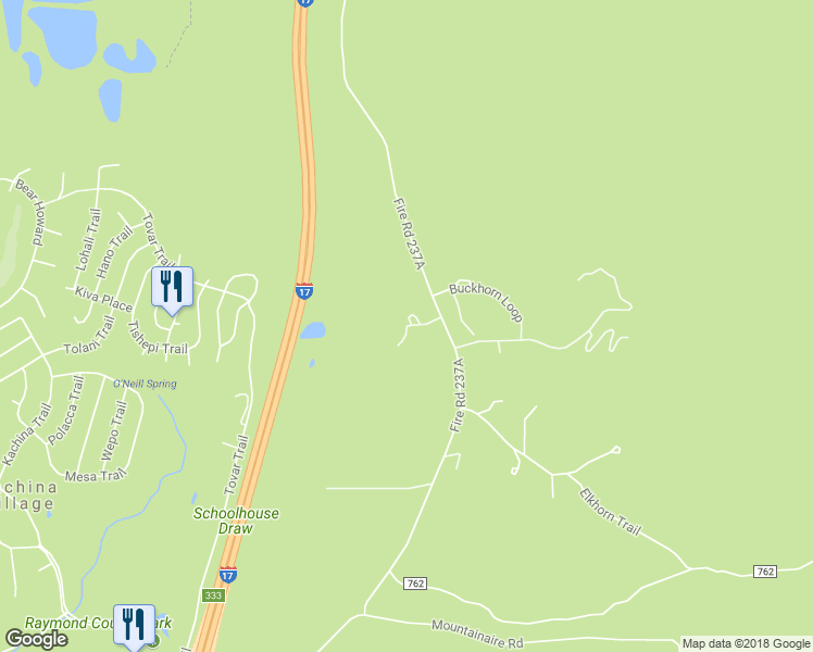 map of restaurants, bars, coffee shops, grocery stores, and more near 2498 Pumphouse Circle in Flagstaff