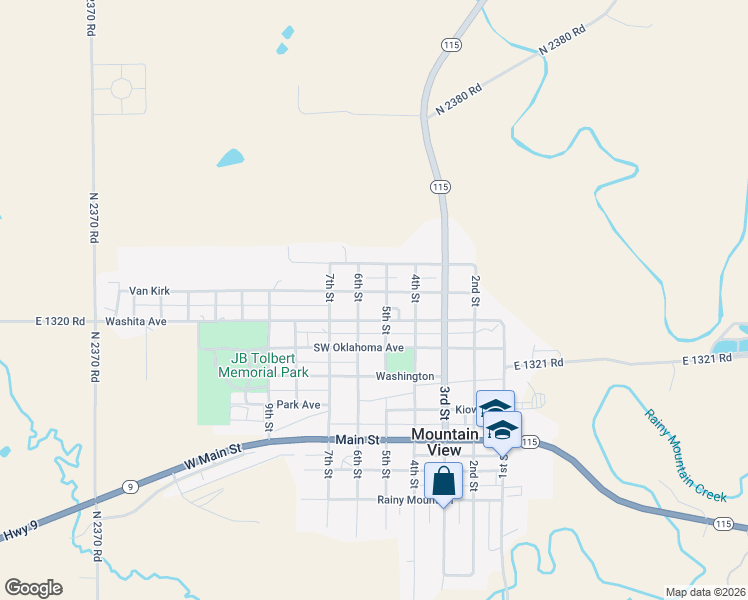 map of restaurants, bars, coffee shops, grocery stores, and more near 504 Van Kirk in Mountain View