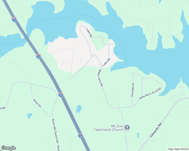 map of restaurants, bars, coffee shops, grocery stores, and more near 1071 Miller Farm Road in Inman