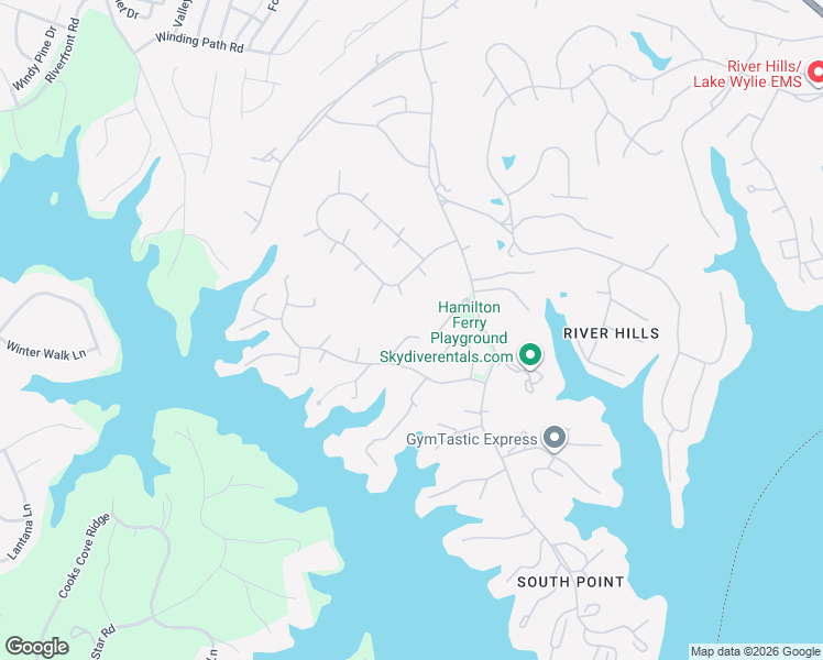 map of restaurants, bars, coffee shops, grocery stores, and more near 6 Bald Eagle Road in Lake Wylie