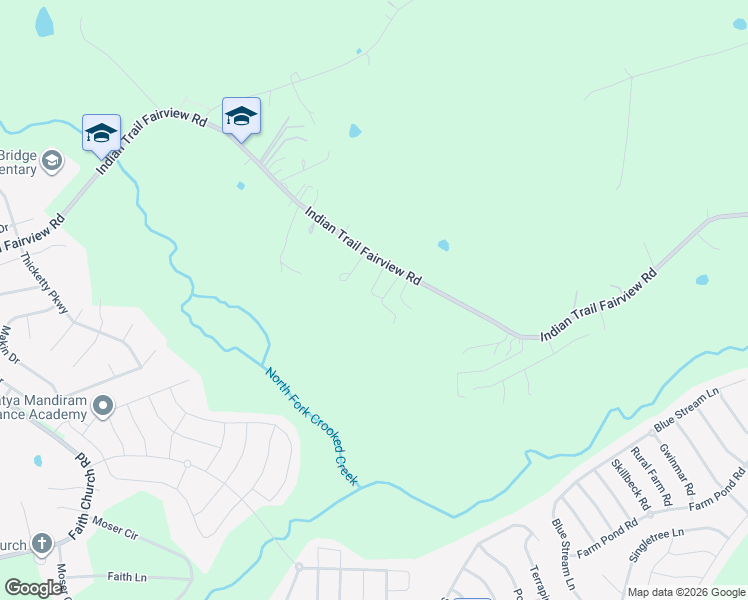 map of restaurants, bars, coffee shops, grocery stores, and more near 7220 Indian Trail Fairview Road in Indian Trail