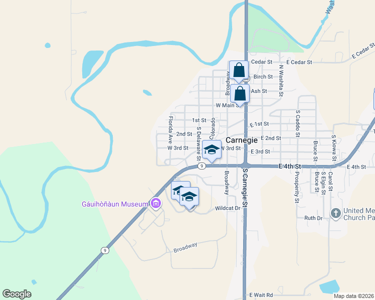 map of restaurants, bars, coffee shops, grocery stores, and more near 320 West 3rd Street in Carnegie