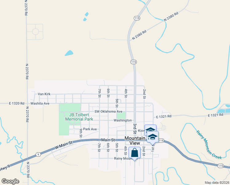 map of restaurants, bars, coffee shops, grocery stores, and more near 504 Van Kirk in Mountain View