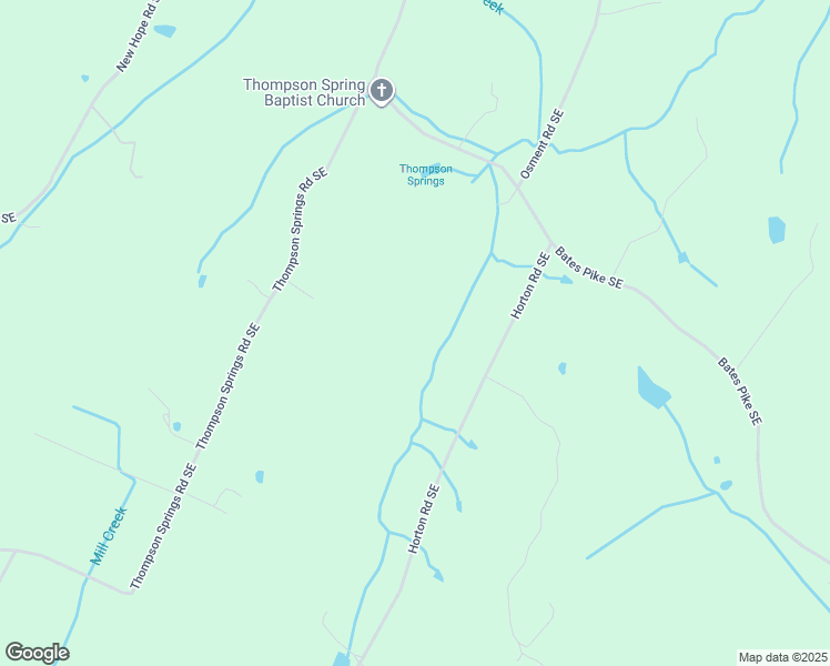 map of restaurants, bars, coffee shops, grocery stores, and more near 250 Horton Road Southeast in Cleveland