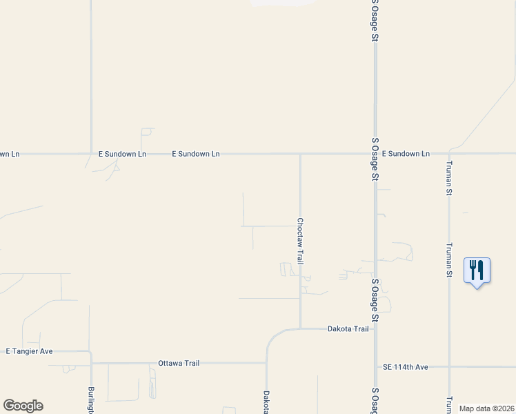 map of restaurants, bars, coffee shops, grocery stores, and more near 1601 Blackfoot Trail in Amarillo