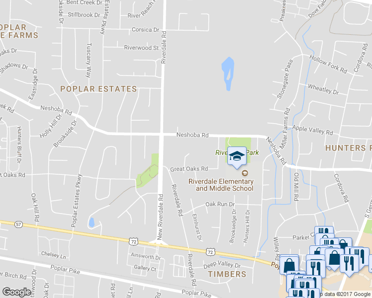 map of restaurants, bars, coffee shops, grocery stores, and more near 1682 Cedarcrest Cove in Germantown
