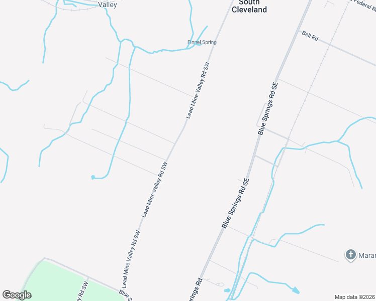 map of restaurants, bars, coffee shops, grocery stores, and more near 805 Lead Mine Valley Road Southwest in Cleveland