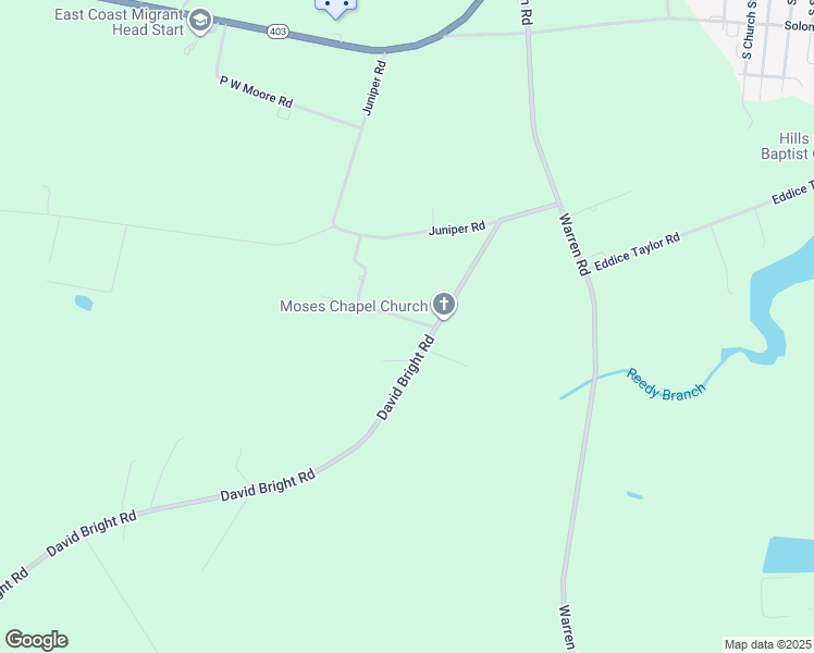 map of restaurants, bars, coffee shops, grocery stores, and more near 180 Shine Road in Faison